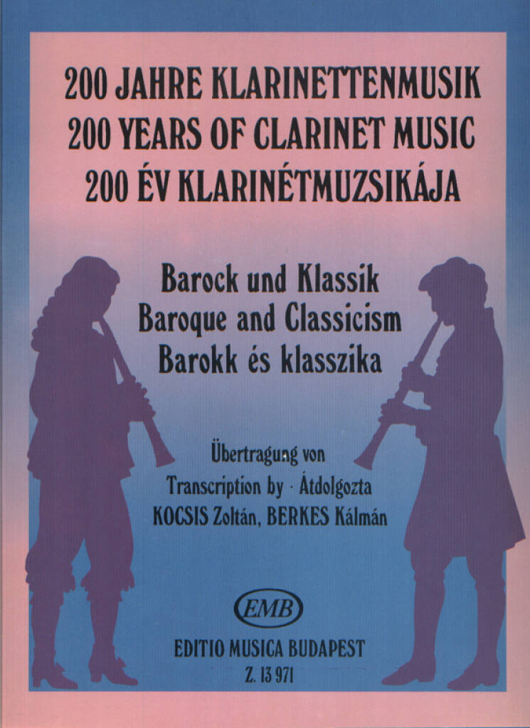 Libro BAROCK UND KLASSIK I CLARINETTE KALMAN BERKES