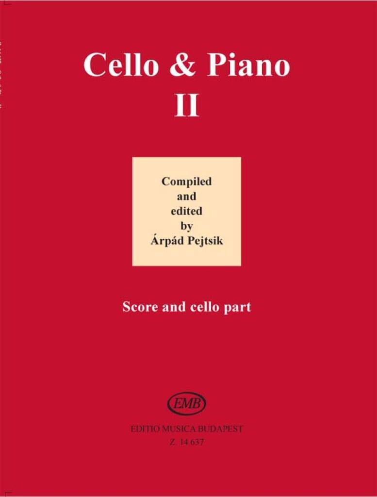 Knjiga CELLO & PIANO VIOLONCELLE ARPAD PEJTSIK