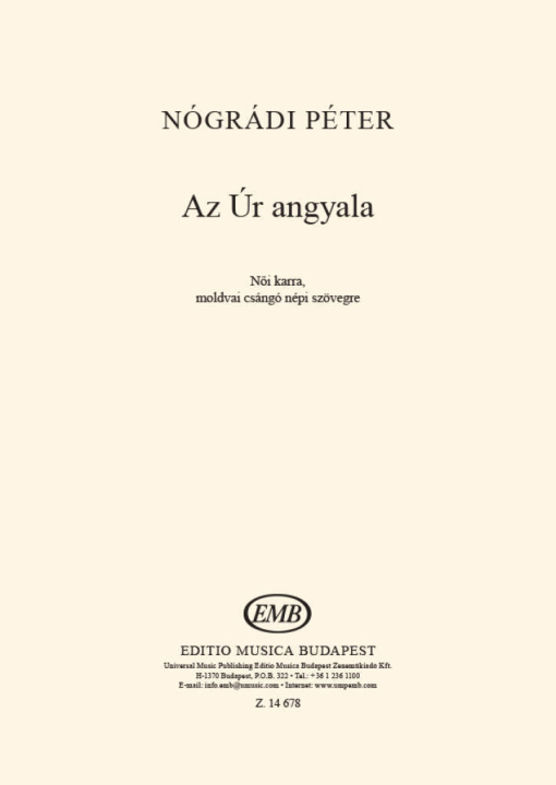 Knjiga AZ UR ANGYALA CHANT 