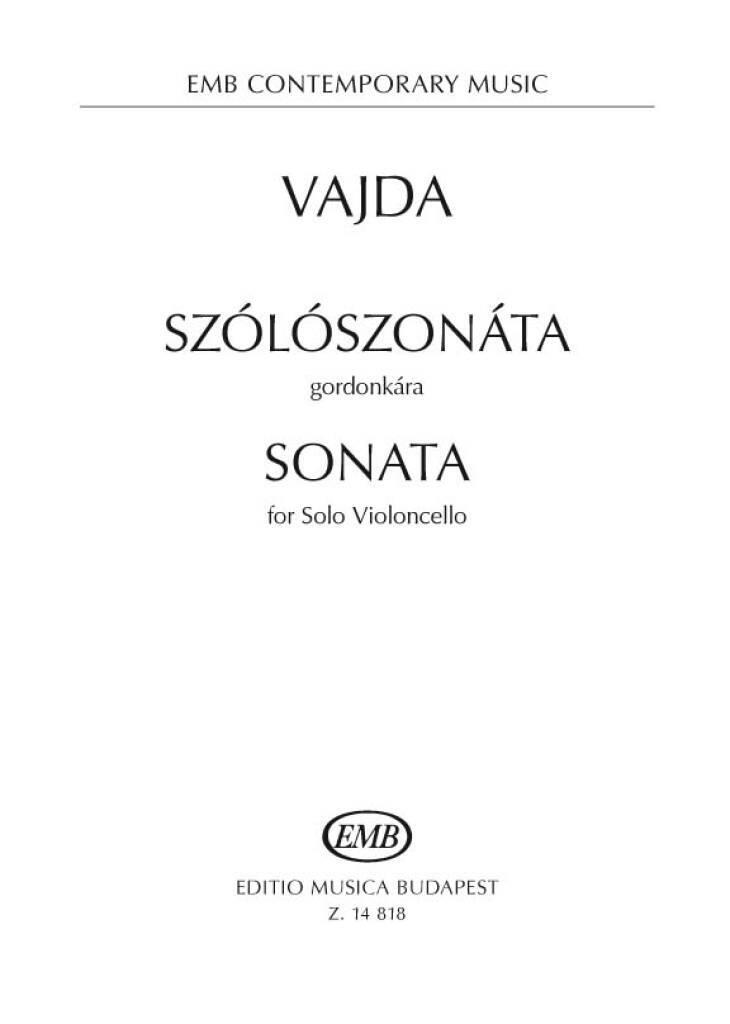 Book SONATA FOR SOLO VIOLONCELLO (2006) VIOLONCELLE JANOS VAJDA