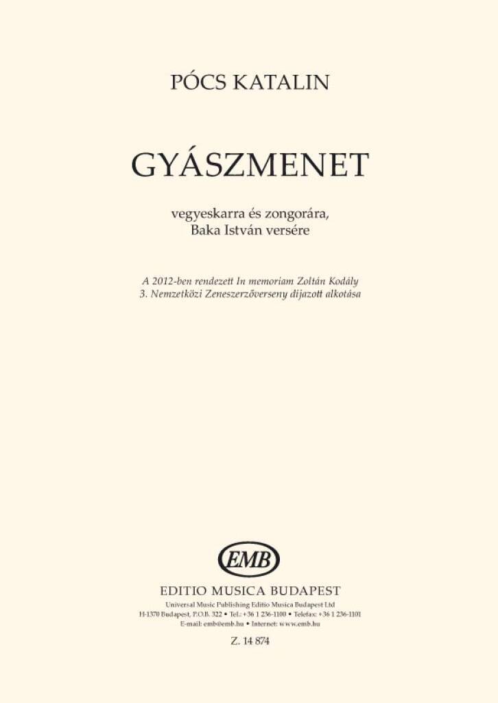 Knjiga GYASZMENET CHANT KATALIN POCS