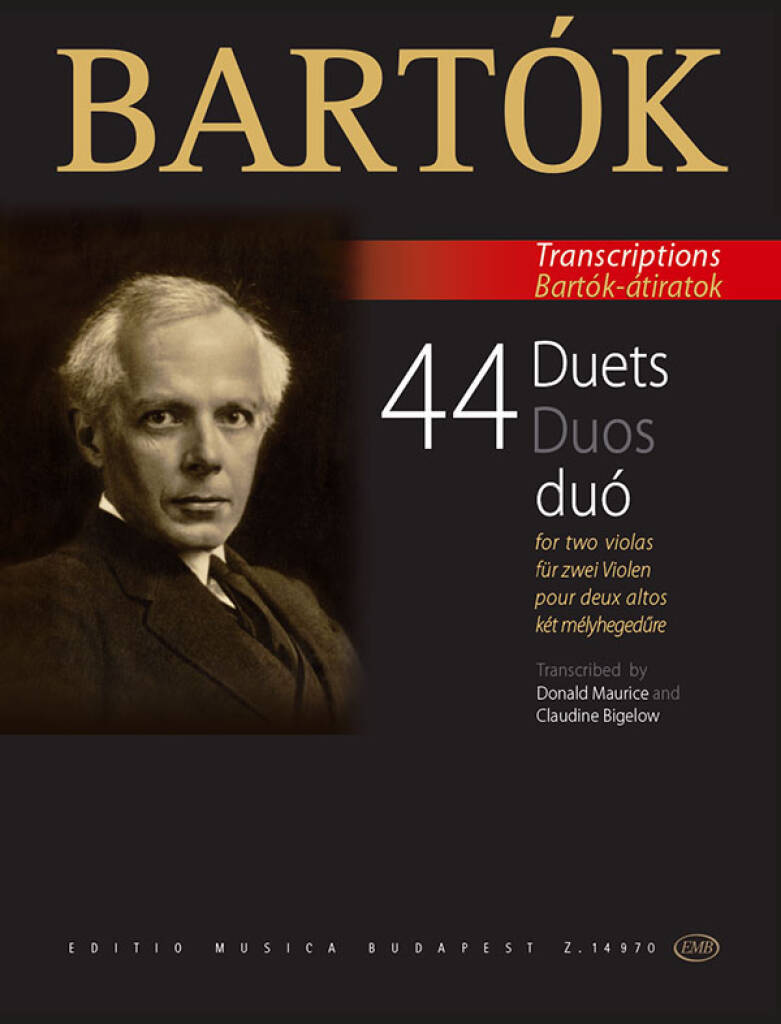 Knjiga 44 DUETS FOR TWO VIOLAS BELA BARTOK
