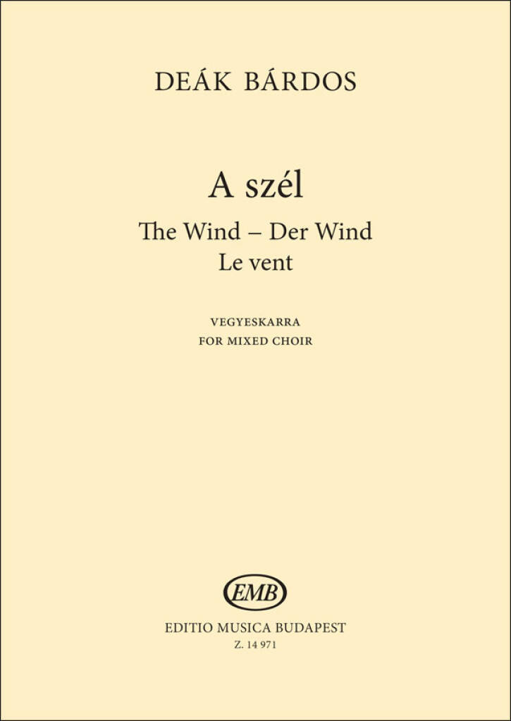 Boek THE WIND CHANT GYORGY DEAK-BARDOS