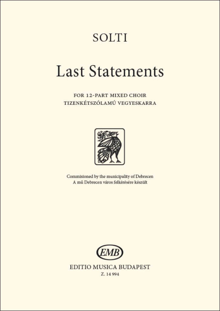 Knjiga LAST STATEMENTS ARPAD SOLTI