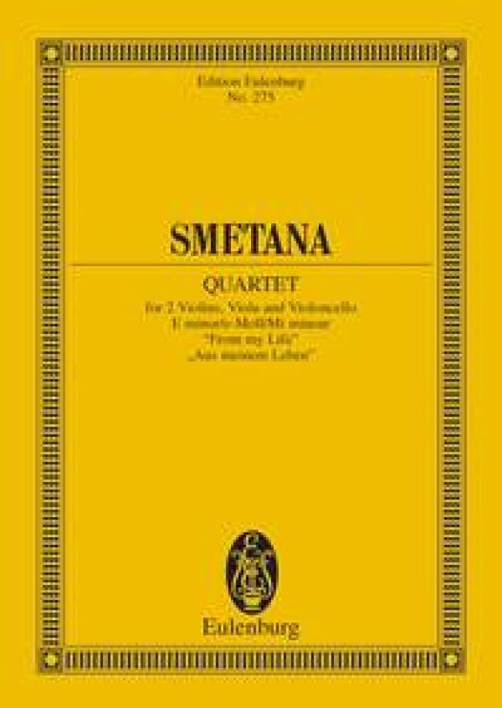 Knjiga STRING QUARTET E MINOR POCHE BEDRICH SMETANA