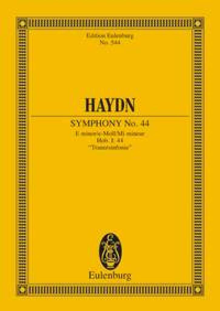 Knjiga SYMPHONY NO. 44 E MINOR HOB. I: 44 POCHE FRANZ JOSEPH HAYDN