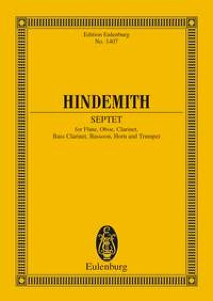 Knjiga SEPTET POCHE PAUL HINDEMITH