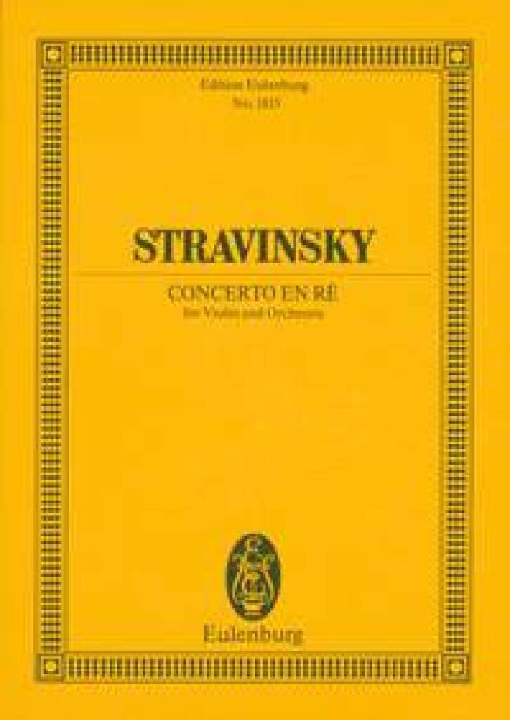 Knjiga CONCERT D POCHE IGOR STRAVINSKY