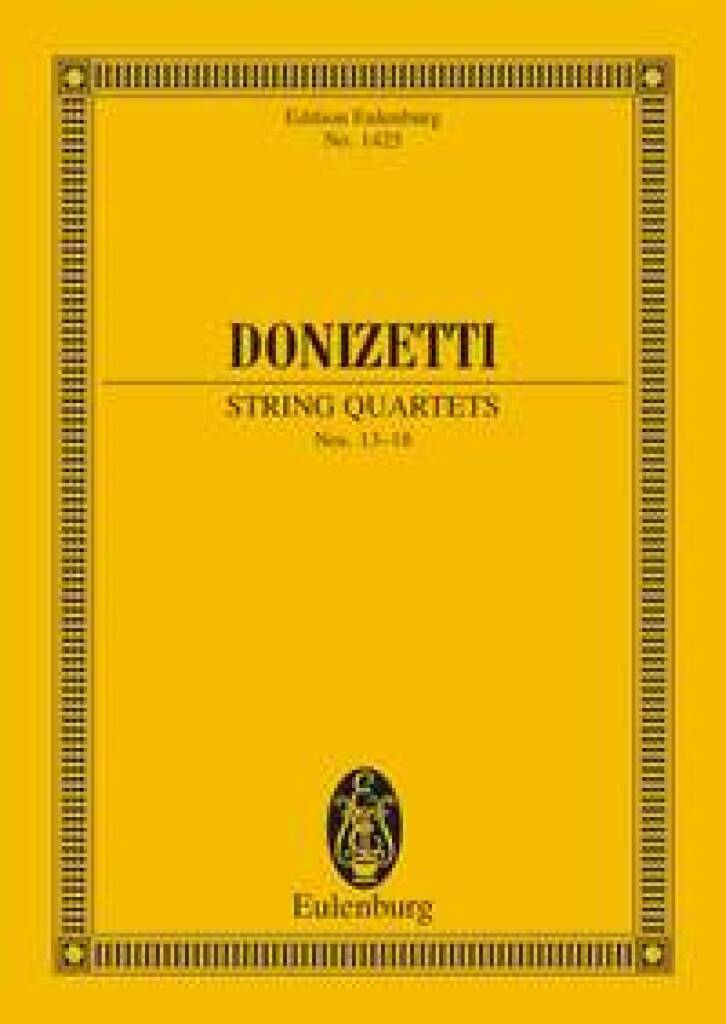 Knjiga STRING QUARTETS POCHE GAETANO DONIZETTI
