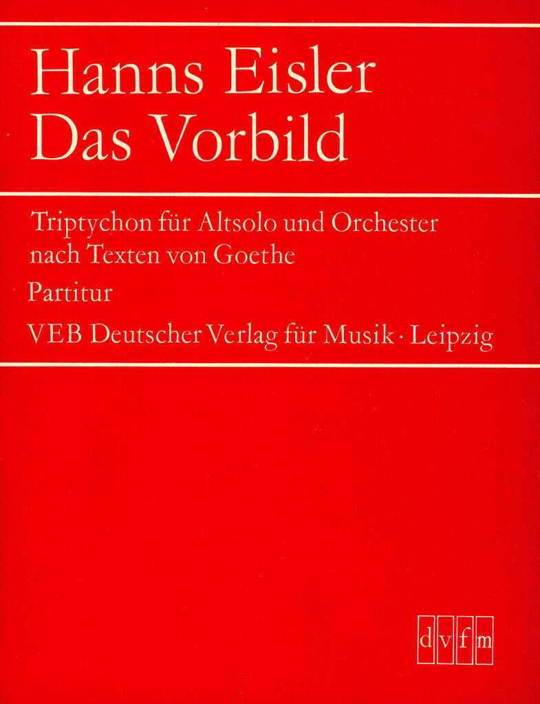 Knjiga DAS VORBILD HANNS EISLER