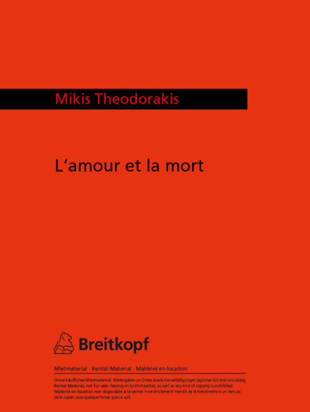 Kniha L'AMOUR ET LA MORT MIKIS THEODORAKIS