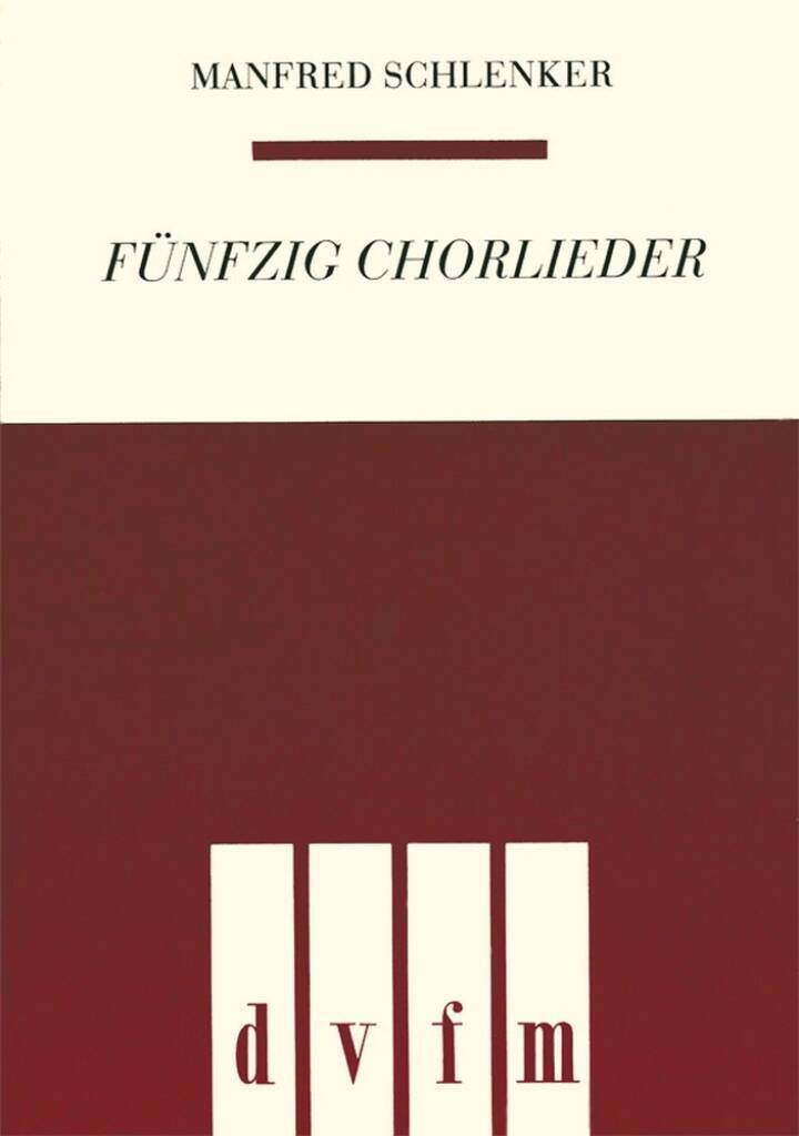 Knjiga FUNFZIG CHORLIEDER MANFRED SCHLENKER