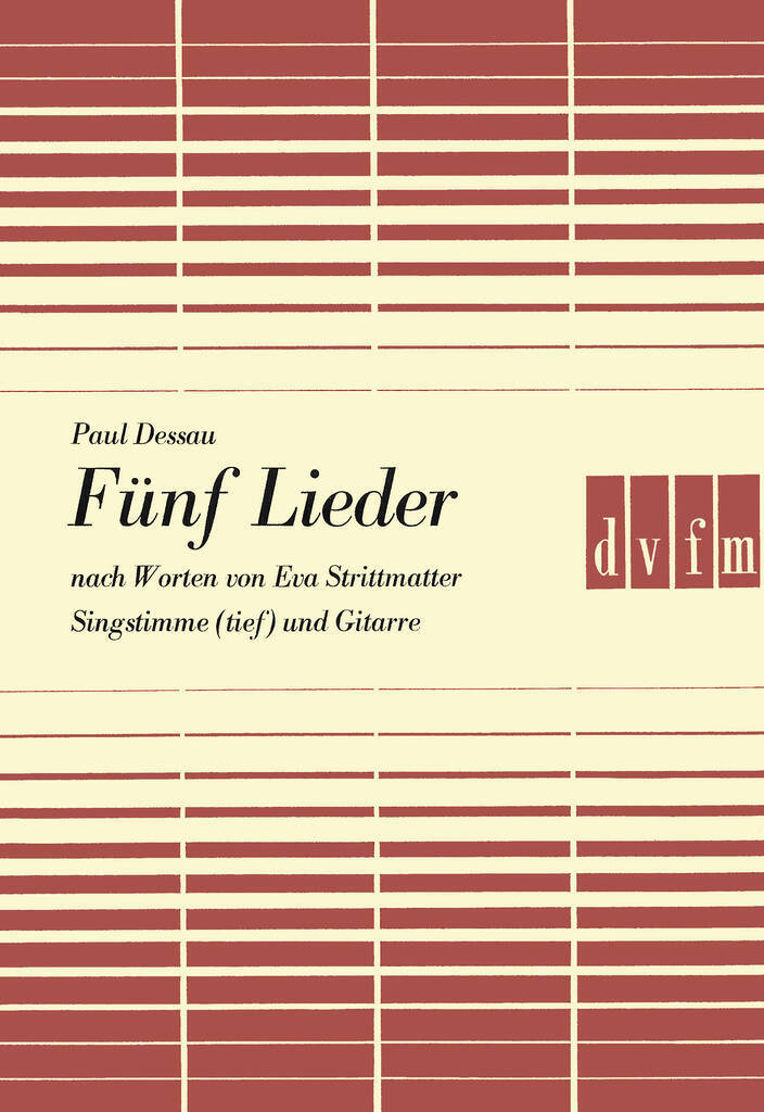 Knjiga FUNF LIEDER PAUL DESSAU