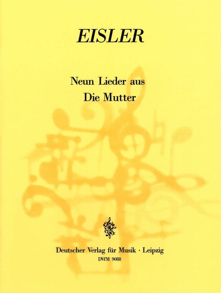 Knjiga MUTTER (9 LIEDER) H. EISLER