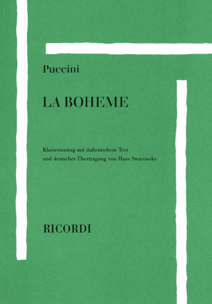 Knjiga LA BOHEME GIACOMO PUCCINI