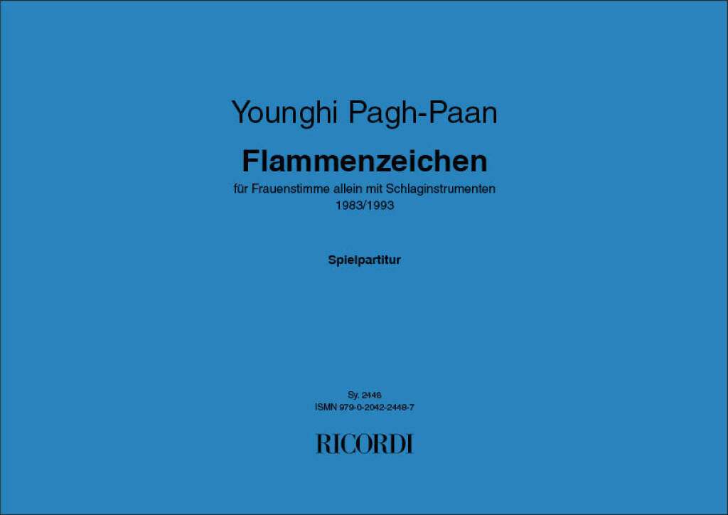 Knjiga FLAMMENZEICHEN YOUNGHI PAGH-PAAN
