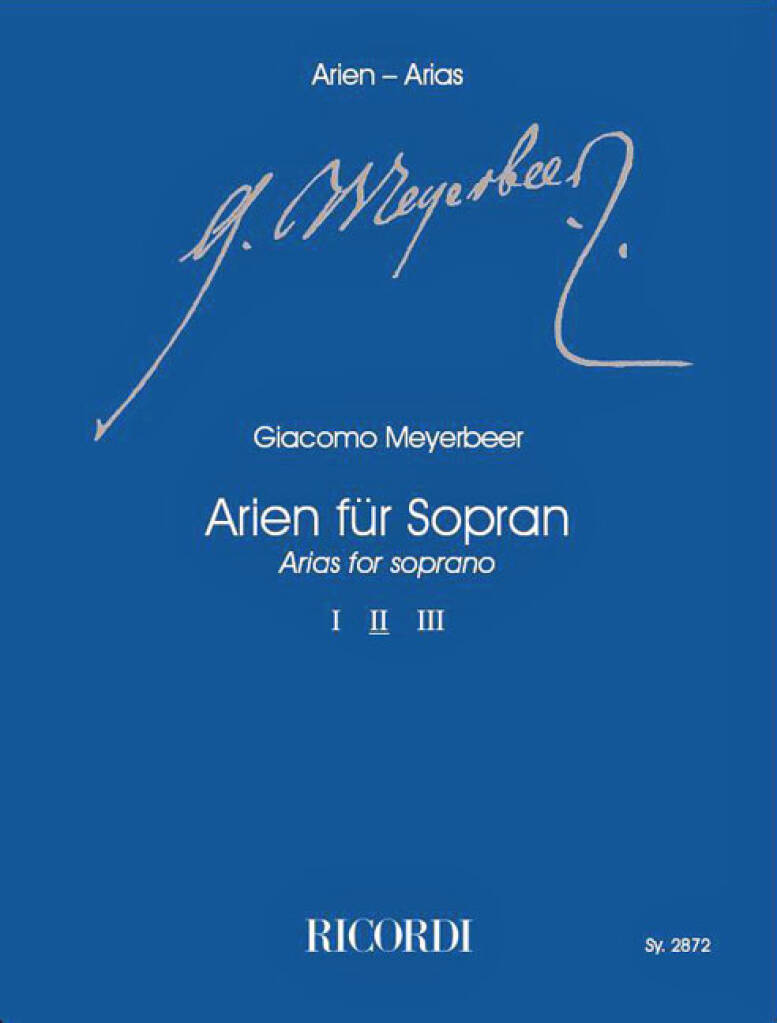 Knjiga ARIEN CHANT GIACOMO MEYERBEER