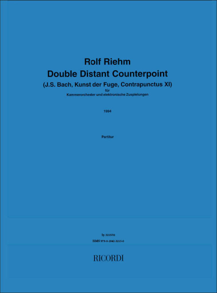 Knjiga DOUBLE DISTANT COUNTERPOINT 