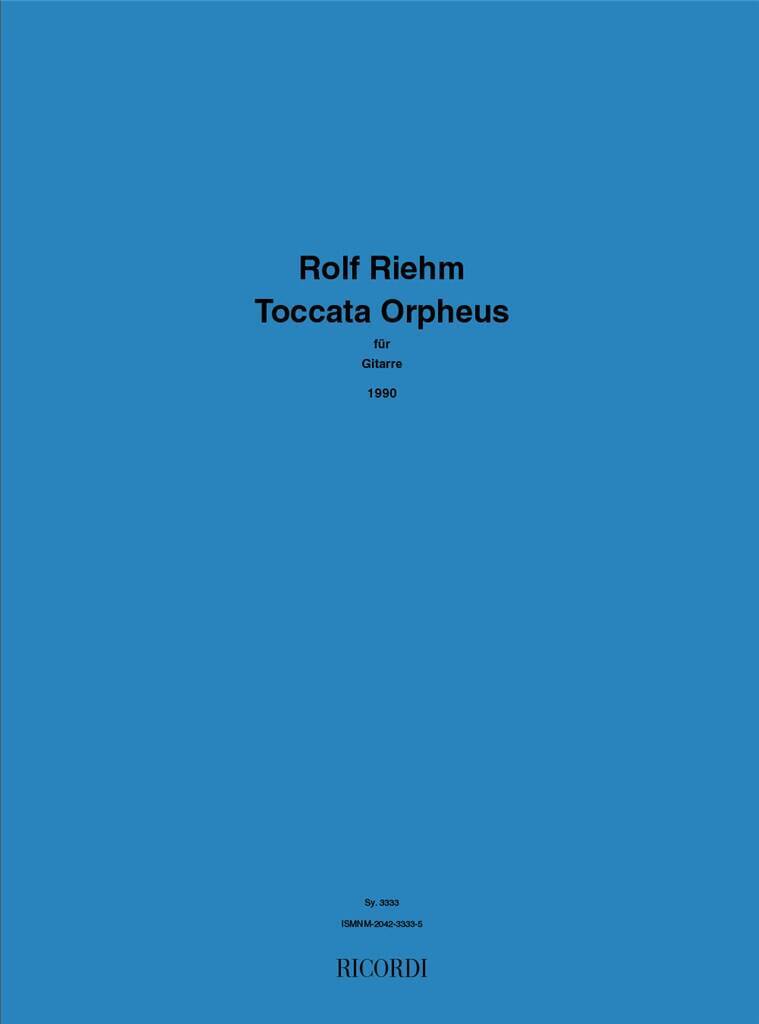 Knjiga TOCCATA ORPHEUS ROLF RIEHM