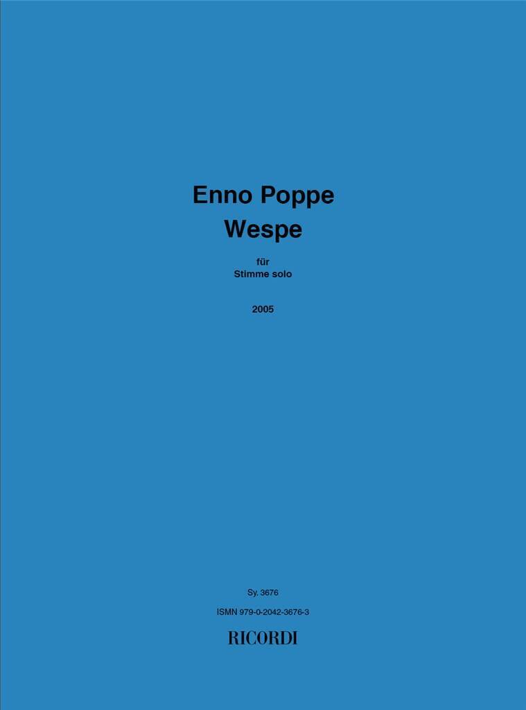 Book WESPE ENNO POPPE
