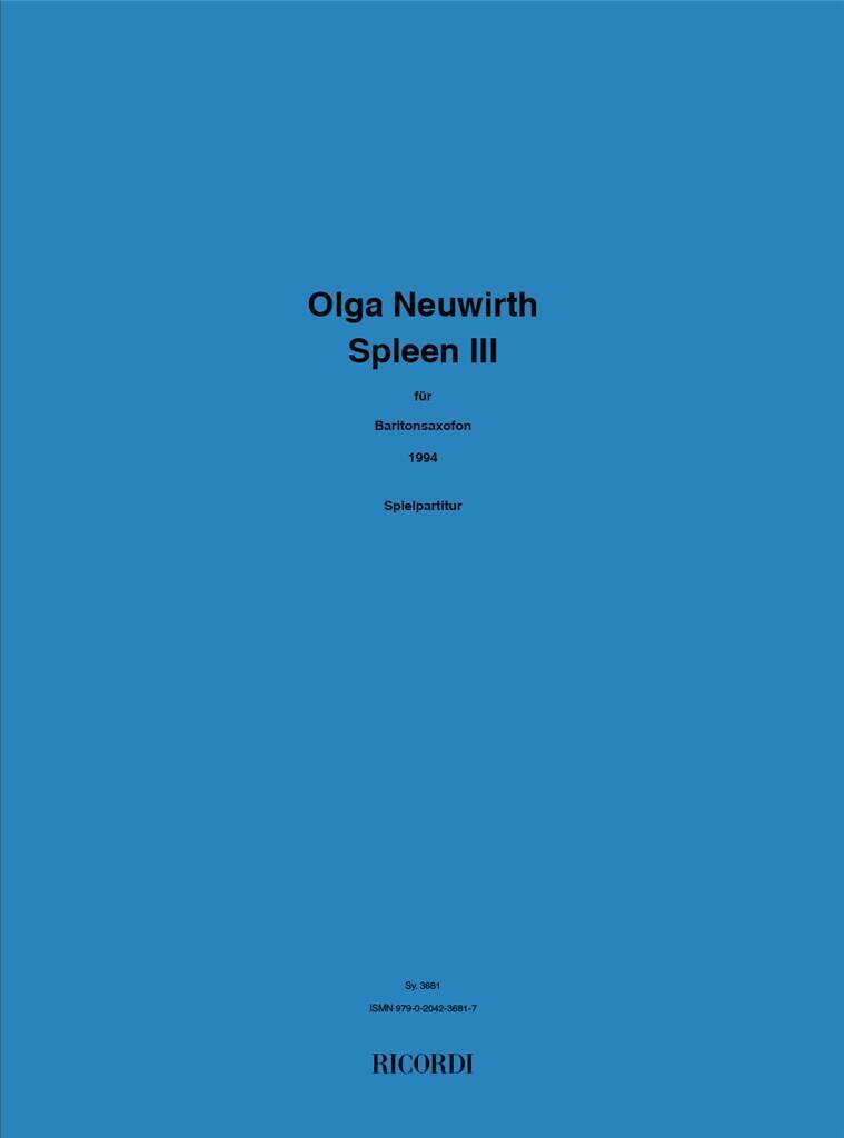 Kniha SPLEEN III OLGA NEUWIRTH