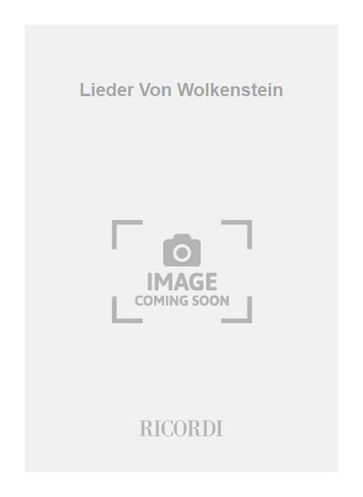 Libro LIEDER VON WOLKENSTEIN HUBERT STUPPNER