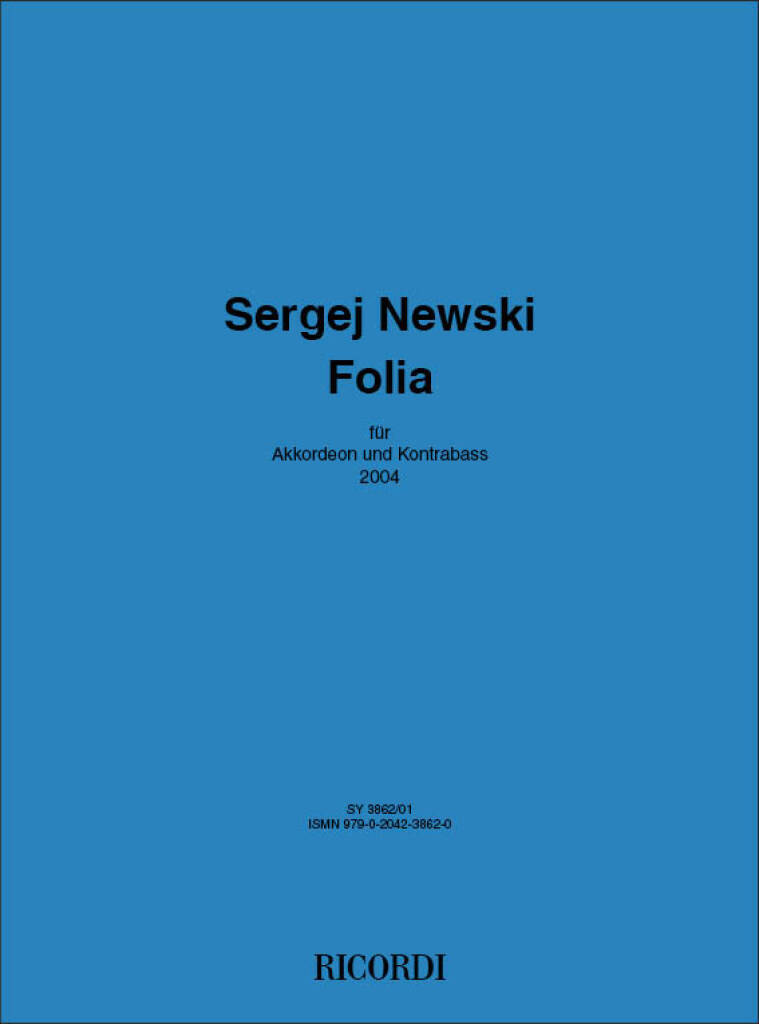 Book FOLIA SERGEJ NEWSKI