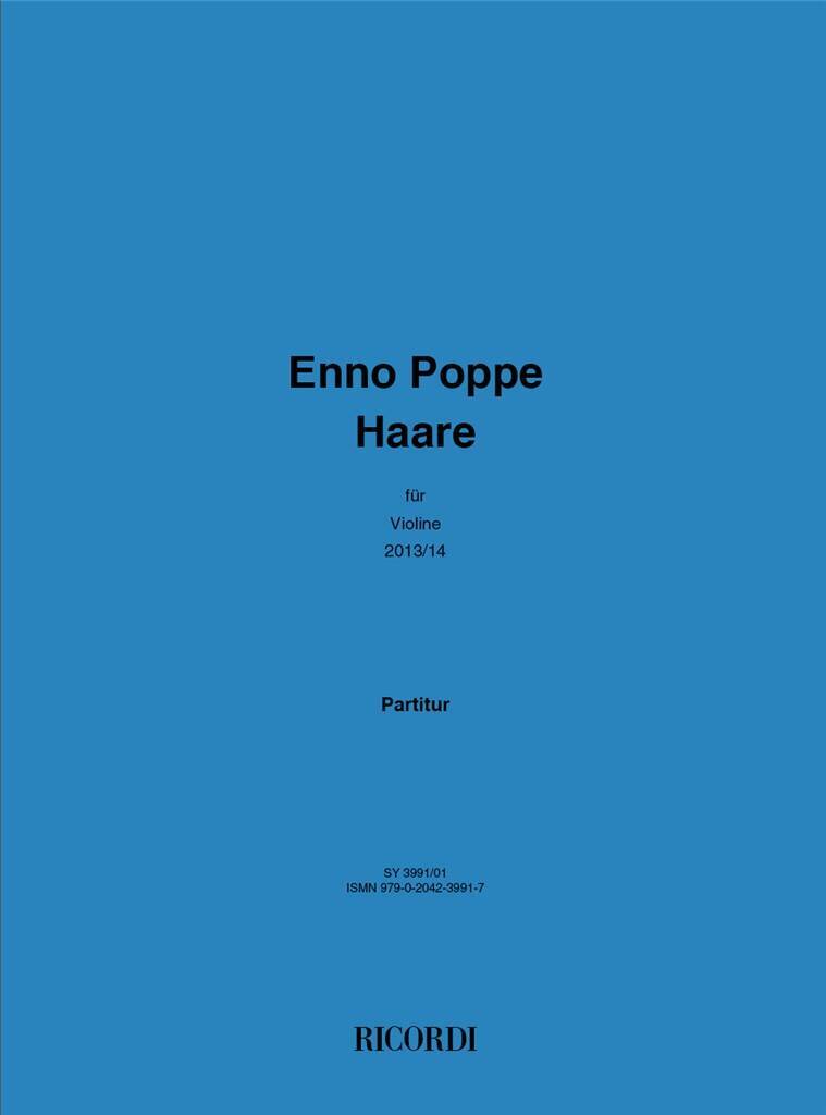 Book HAARE VIOLON ENNO POPPE