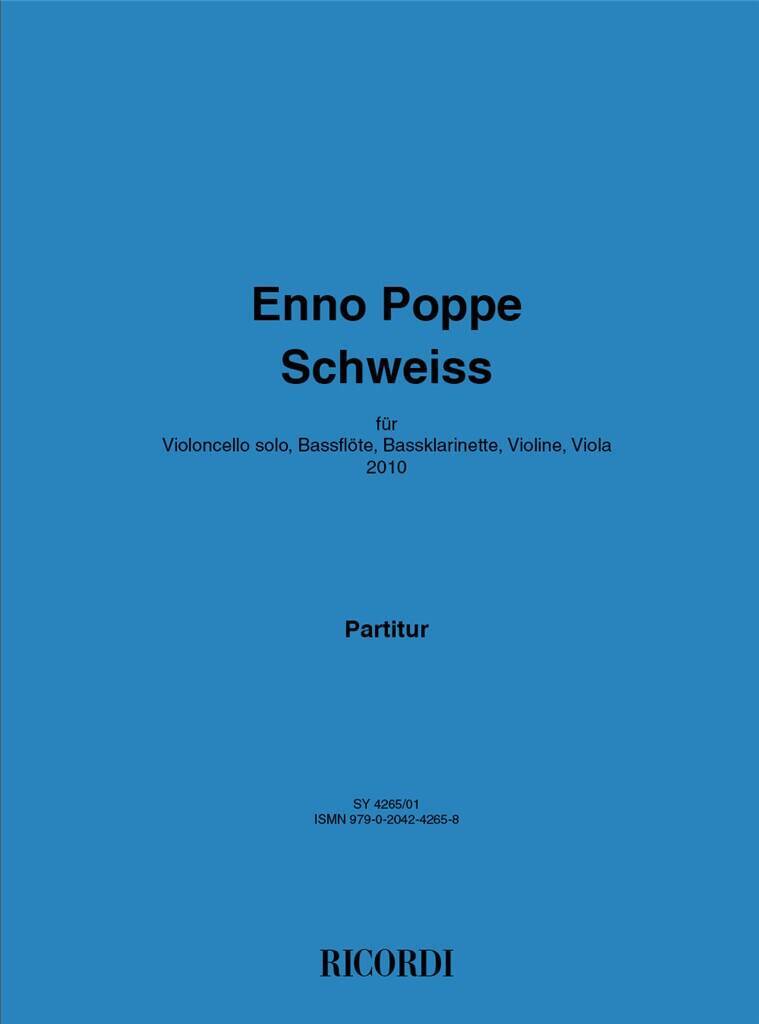 Book SCHWEISS CLARINETTE ENNO POPPE