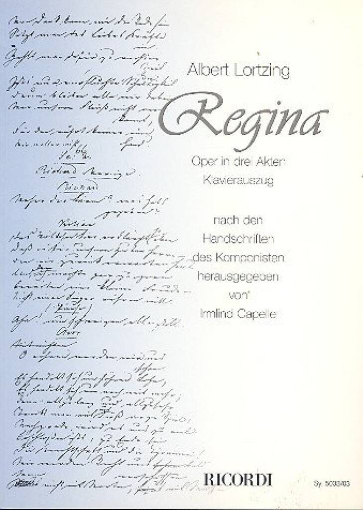 Book REGINA ALBERT LORTZING