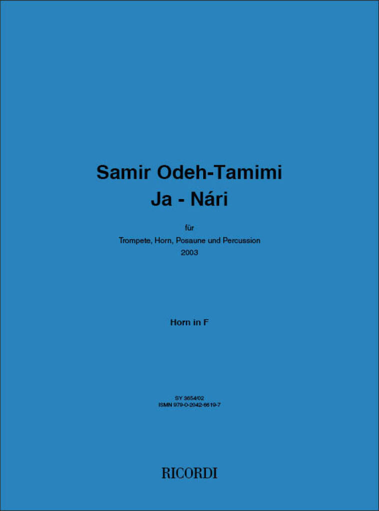 Knjiga JA NARI (2003) SAMIR ODEH-TAMIMI