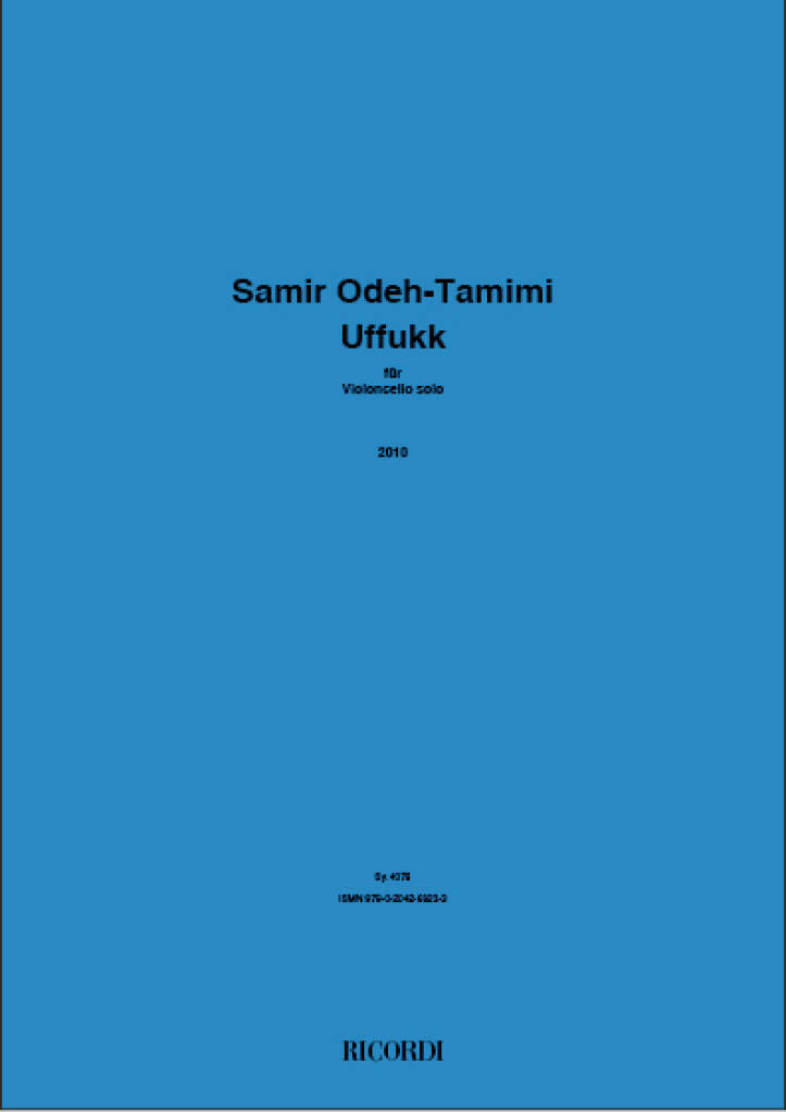 Book UFFUKK VIOLONCELLE SAMIR ODEH-TAMIMI