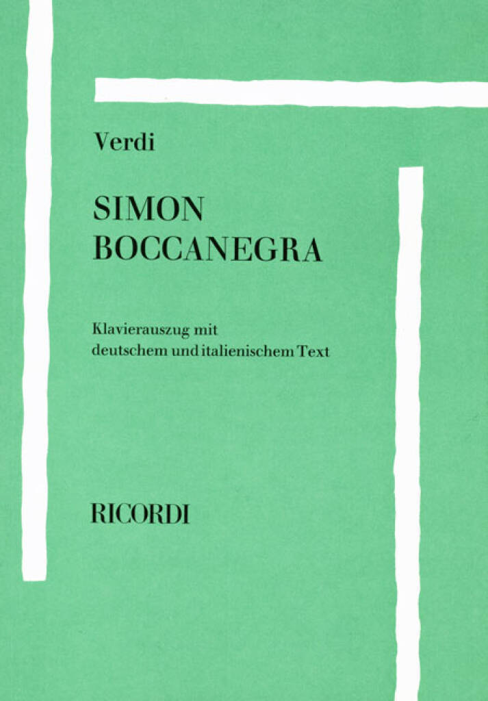 Knjiga SIMON BOCCANEGRA GIUSEPPE VERDI