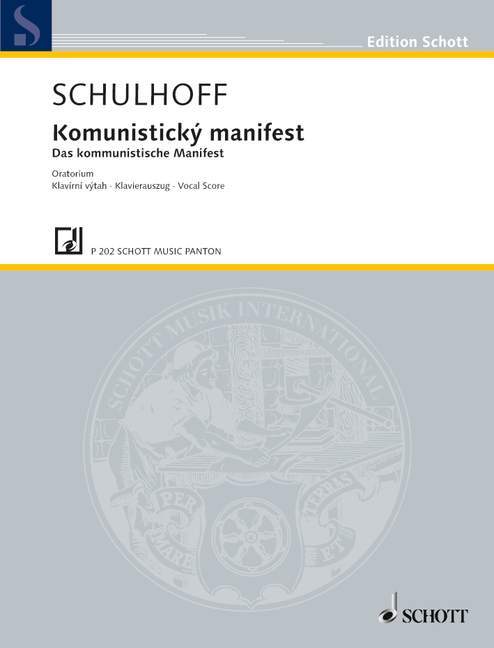 Nyomtatványok KOMUNISTICKY MANIFEST WV 100 ERWIN SCHULHOFF