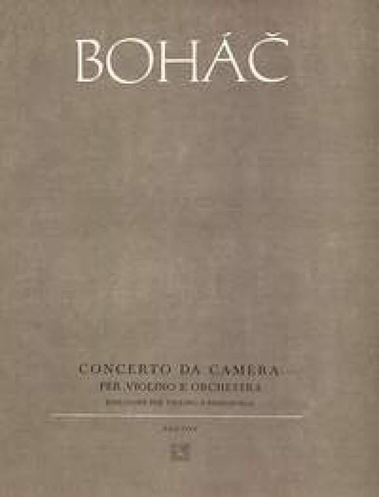 Knjiga CONCERTO DA CAMERA JOSEF BOHAC