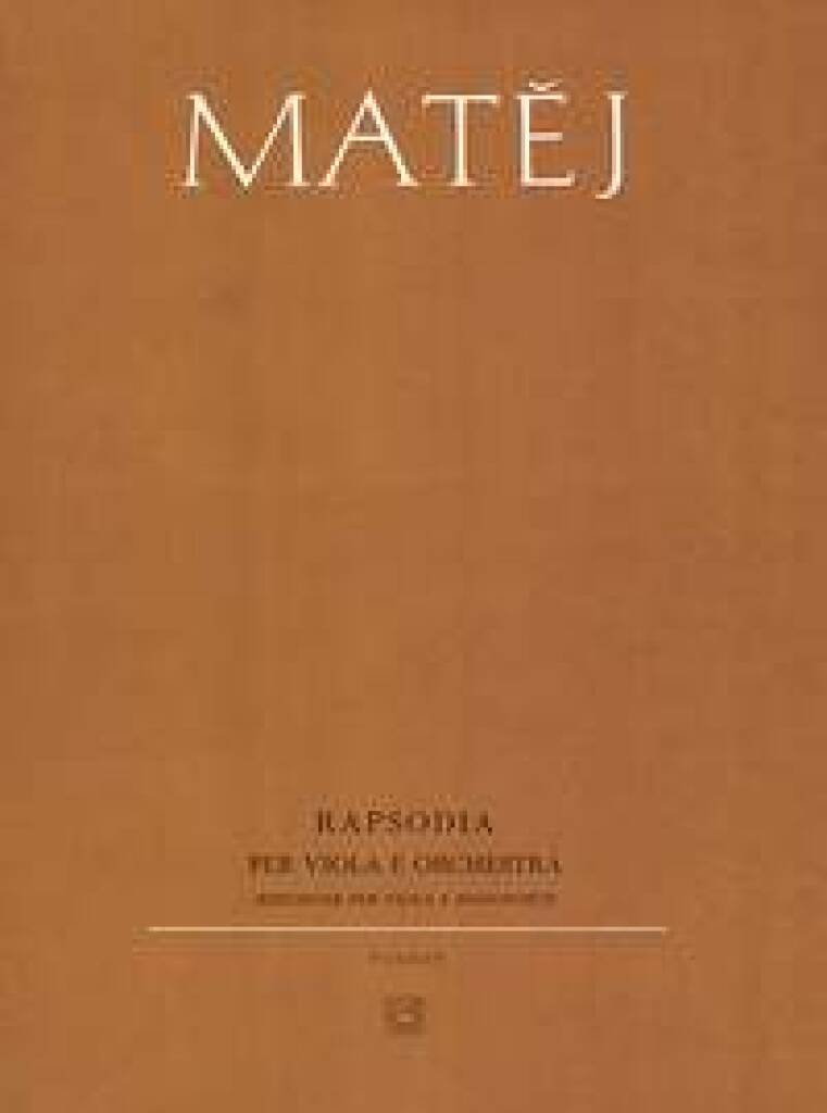 Book RAPSODIE JOZKA MATEJ