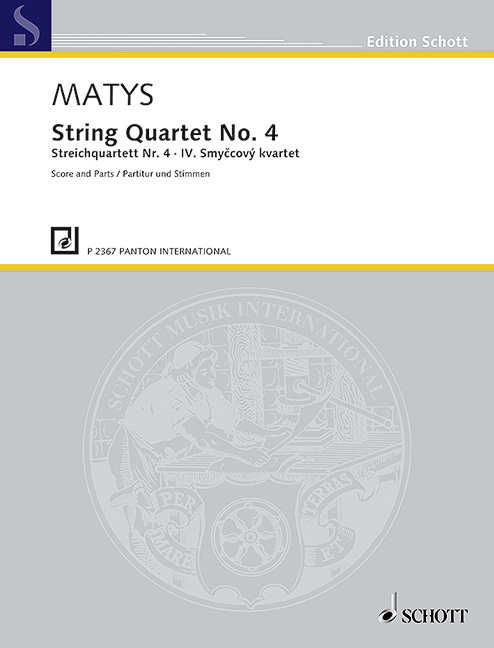 Nyomtatványok STRING QUARTET NO. 4 MUSIQUE D'ENSEMBLE-PARTITION+PARTIES SEPAREES JIRI MATYS