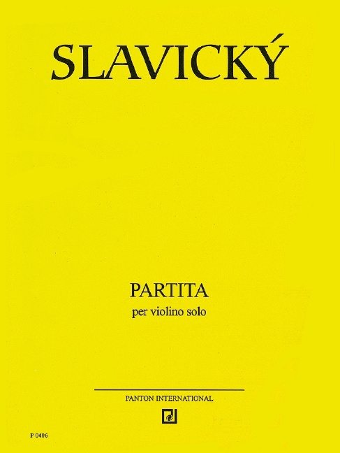 Tlačovina PARTITA VIOLON KLEMENT SLAVICKY