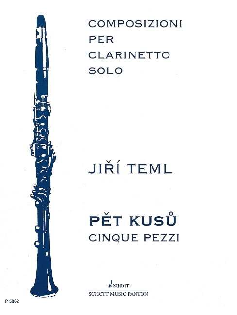 Tiskani izdelki CINQUE PEZZI CLARINETTE JIRI TEML