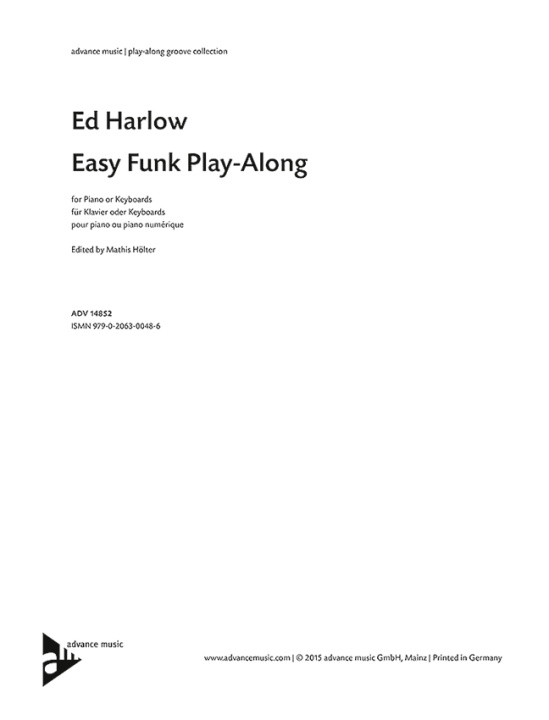 Materiale tipărite EASY FUNK PLAY-ALONG PIANO OU CLAVIER ED HARLOW