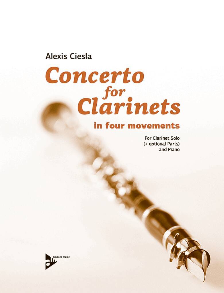 Kniha CONCERTO FOR CLARINETS CLARINETTE ALEXIS CIESLA