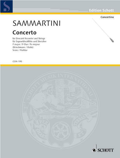 Prasa CONCERTO F-DUR GIUSEPPE SAMMARTINI