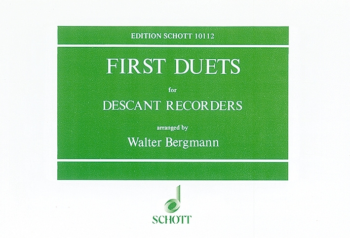 Printed items FIRST DUETS 2SBFL. WALTER BERGMANN