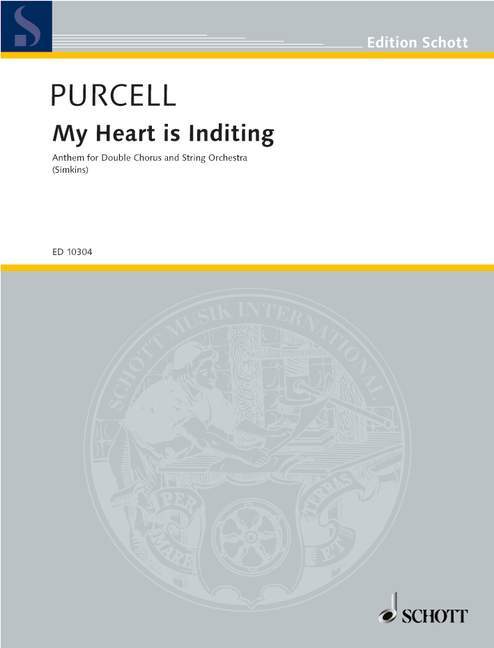 Articles imprimés MY HEART IS INDITING HENRY PURCELL