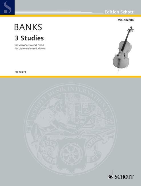 Printed items THREE STUDIES VIOLONCELLE DONALD BANKS