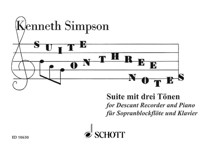 Drucksachen SUITE ON 3 NOTES KENNETH SIMPSON