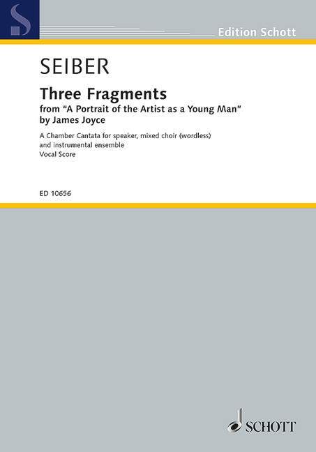 Printed items THREE FRAGMENTS CHANT MATYAS SEIBER