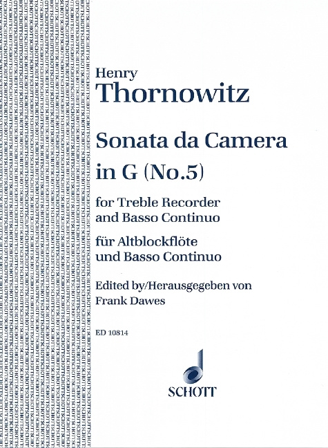 Prasa SONATE DA CAMERA 5 G HENRY THORNOWITZ