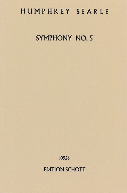 Materiale tipărite SYMPHONY NO. 5 OP. 43 ORCHESTRE HUMPHREY SEARLE