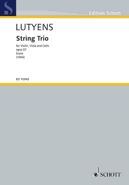Tiskani izdelki STRING TRIO OP. 57 ELISABETH LUTYENS